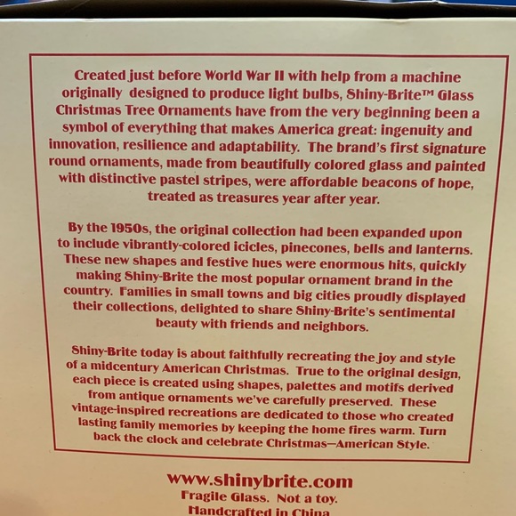 Vintage Inspired Christmas Glass Ornaments - Picture 2 of 2